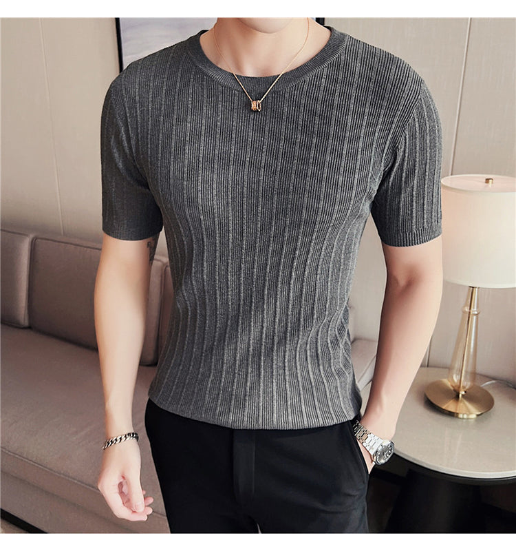 半袖 Tシャツスリムフィットトップス（6color）M0052