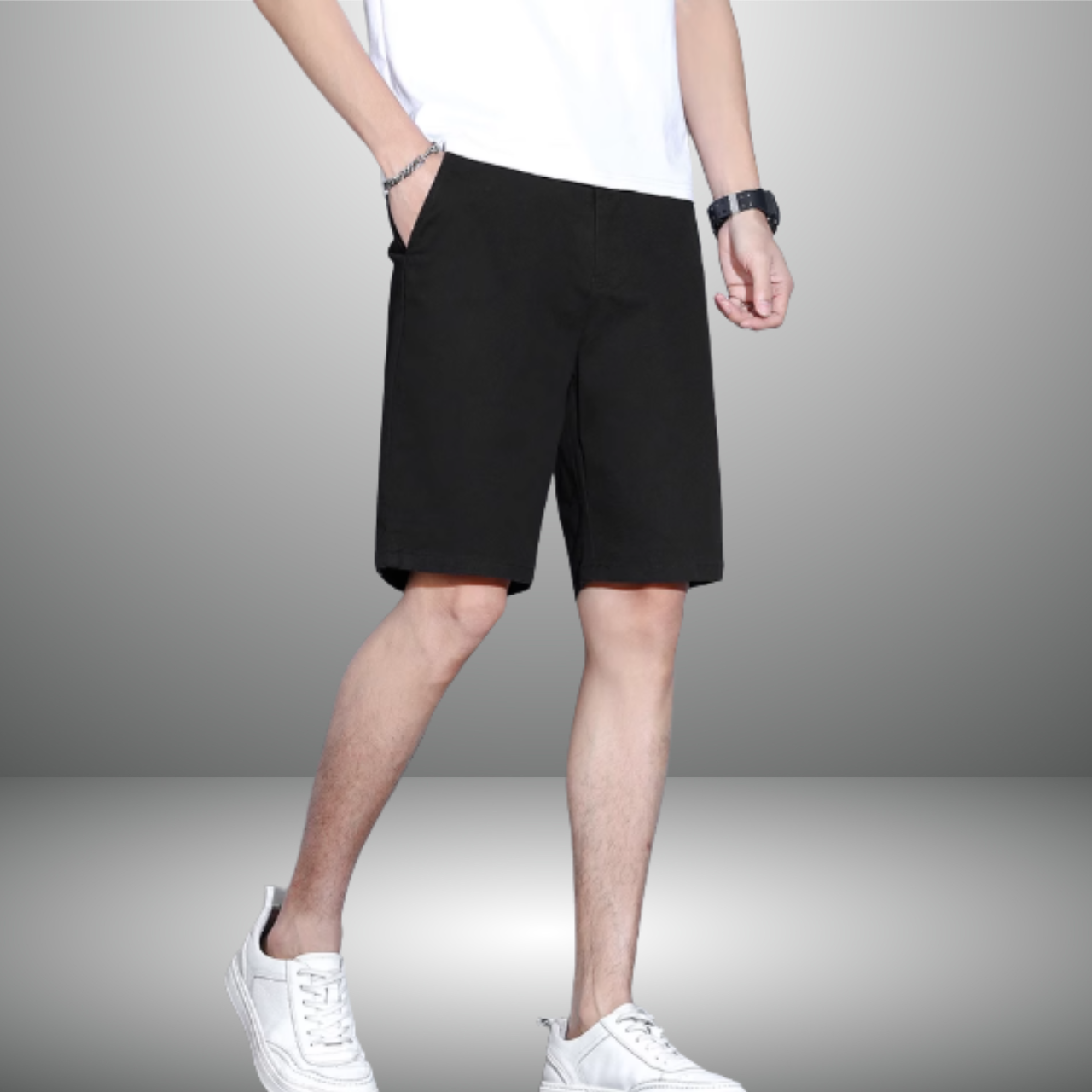 ストレートレッグショートパンツ M0659