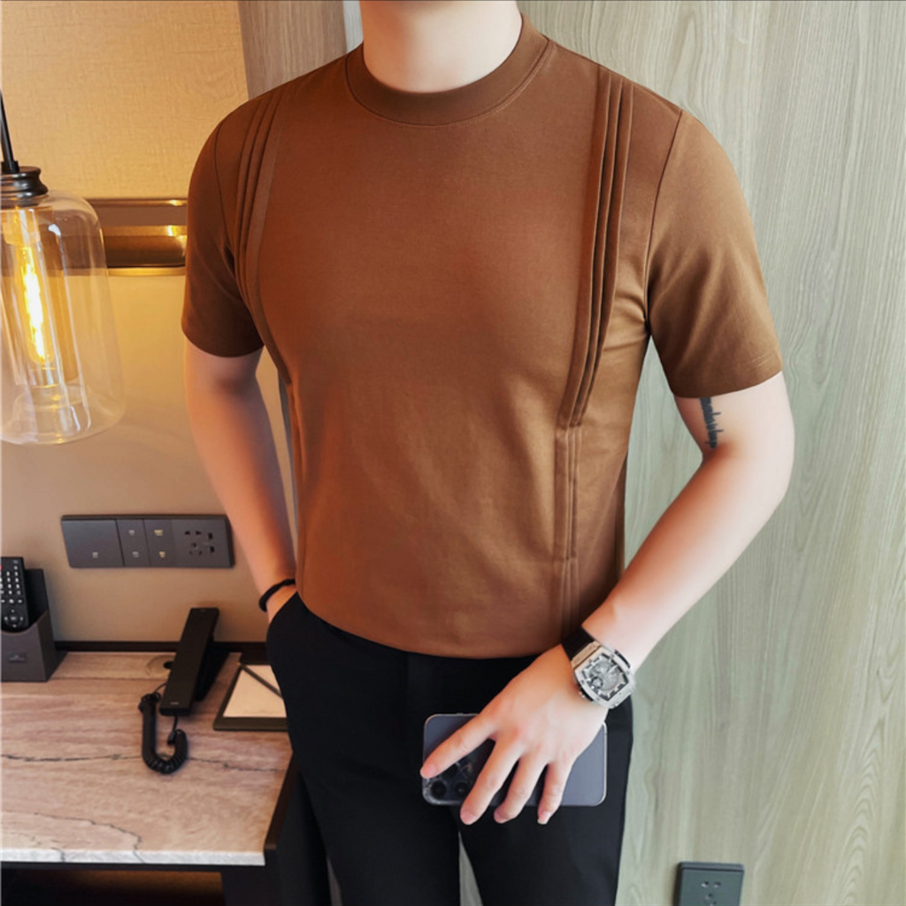 ストライプラウンドネックTシャツ（3color） M0667