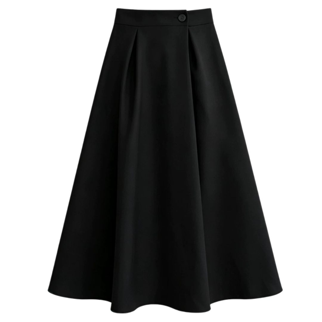 モードタックフレアロングスカート A1291