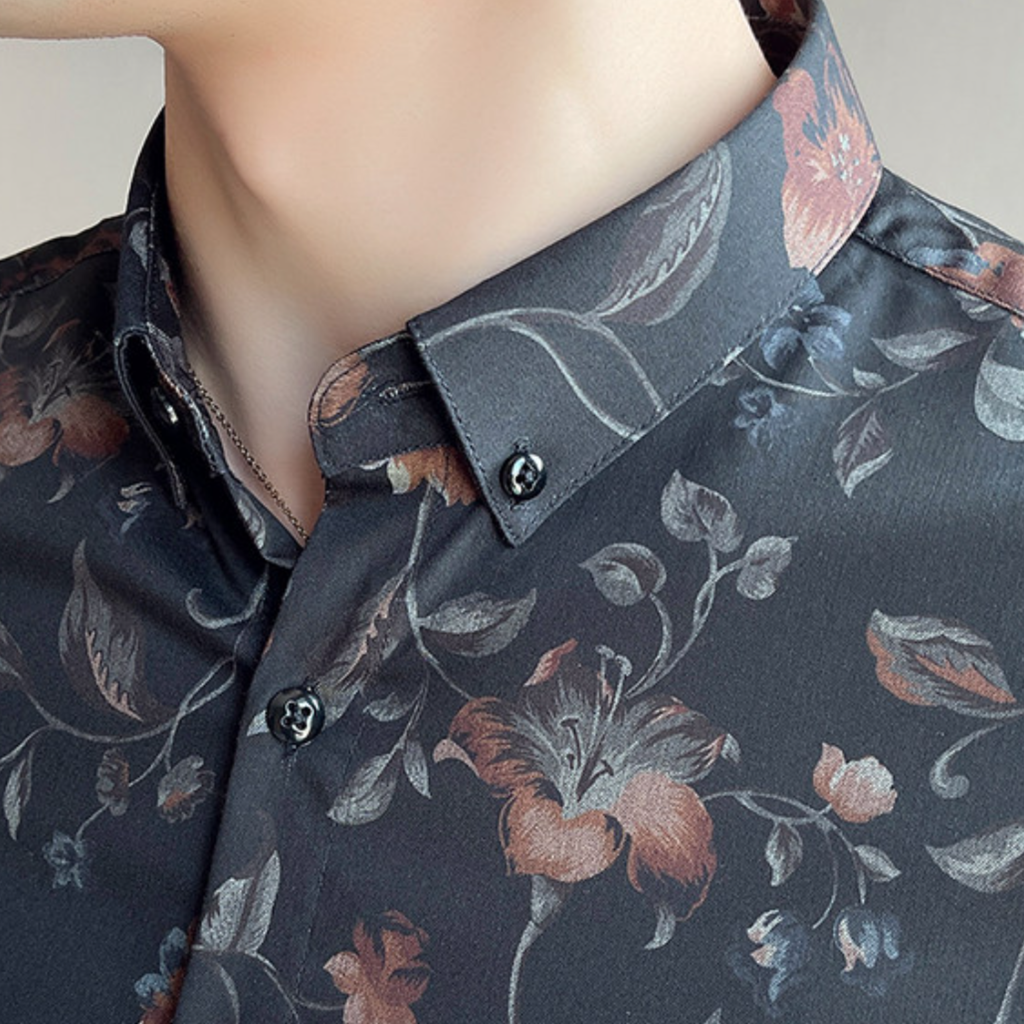ノーブルフラワーシャツ（2color） M0934
