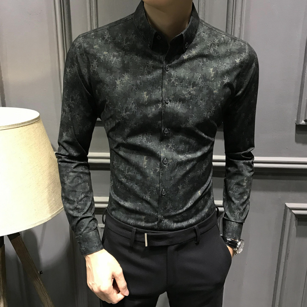 ノーブルパターンシャツ（2color） M0938