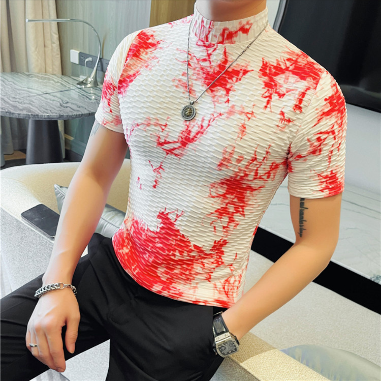 グラデーションTシャツ M0665