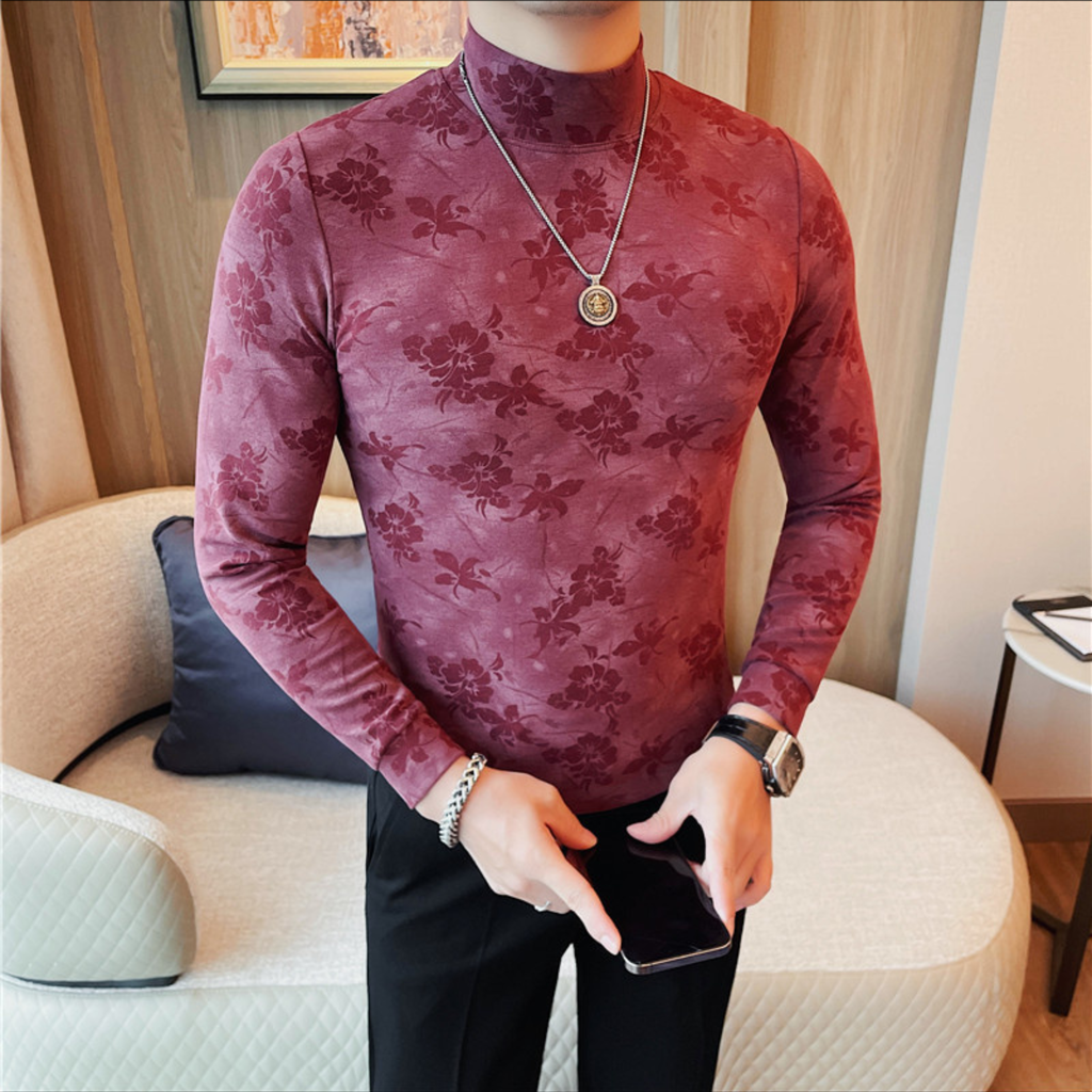 モードフラワープリントトップス（4color） M0846