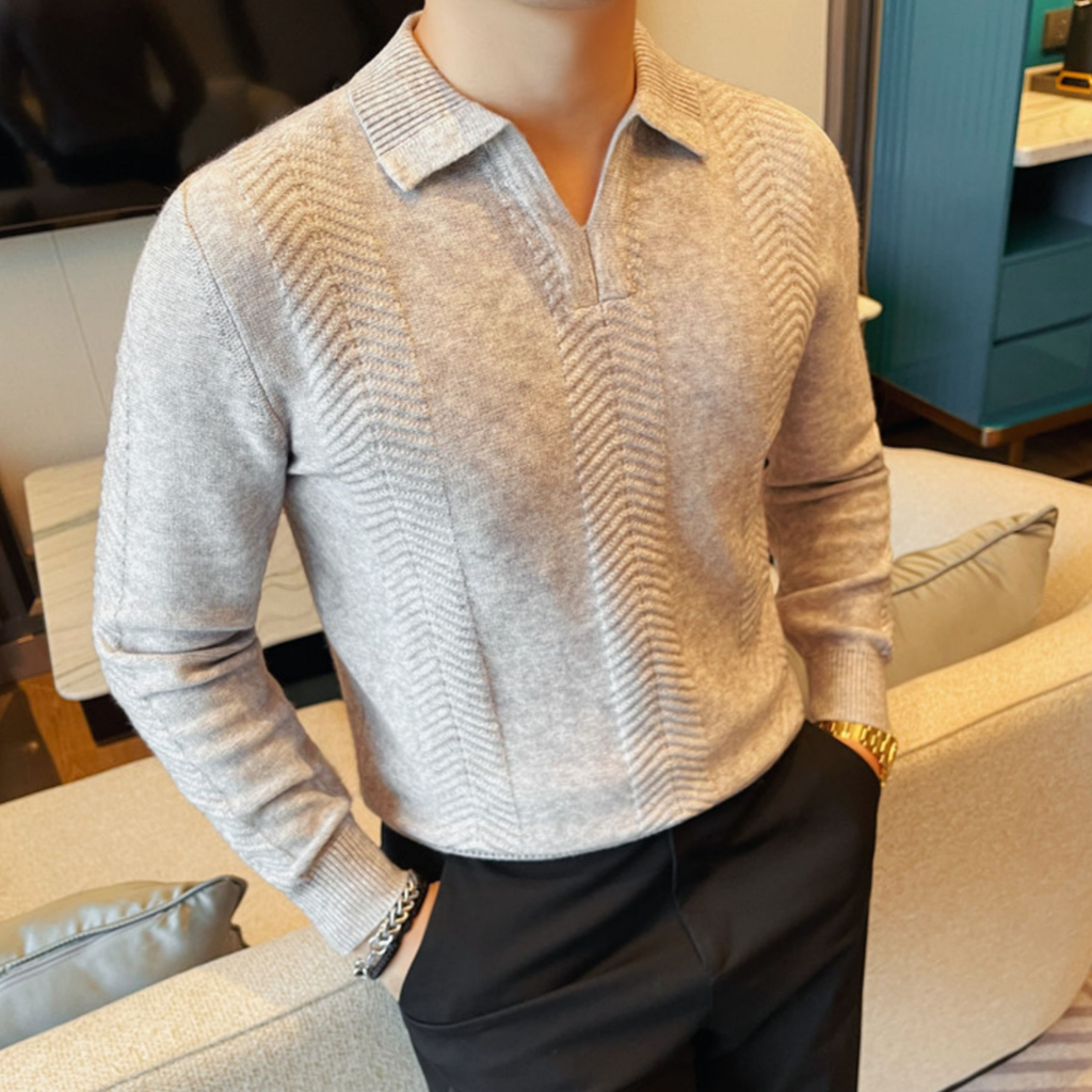 シックラインプレミアムニットポロ(3color） M0880