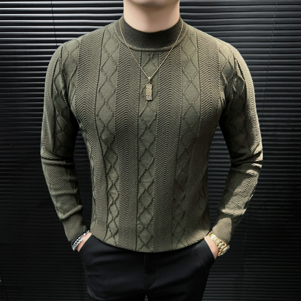 アーバンリファインパターンニット（4color） M0886