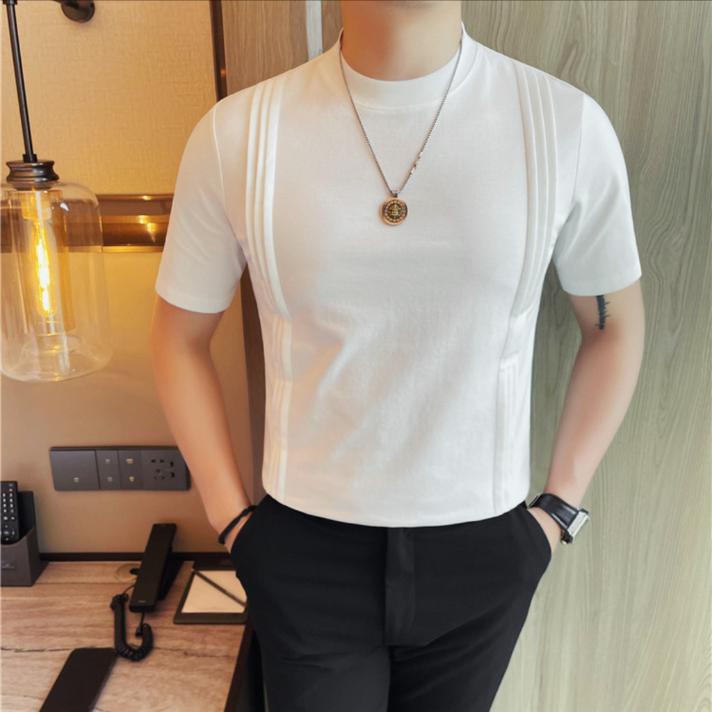 ストライプラウンドネックTシャツ（3color） M0667