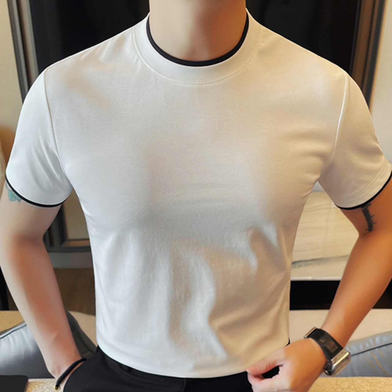 フェイクツーピースTシャツ（4color） M0668