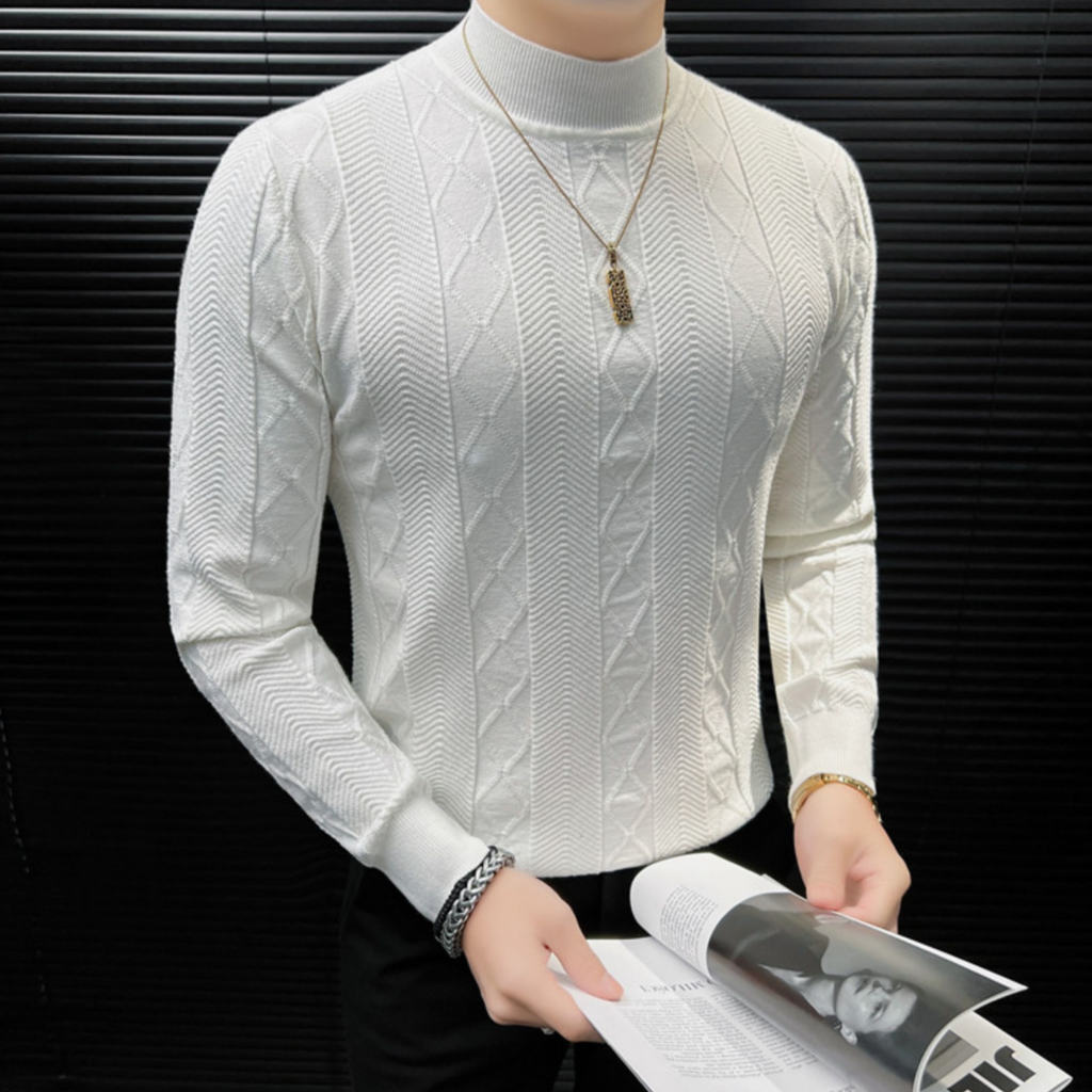 アーバンリファインパターンニット（4color） M0886
