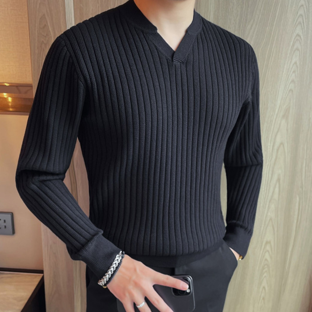 アーバンシックVスリットリブニット（3color） M0876