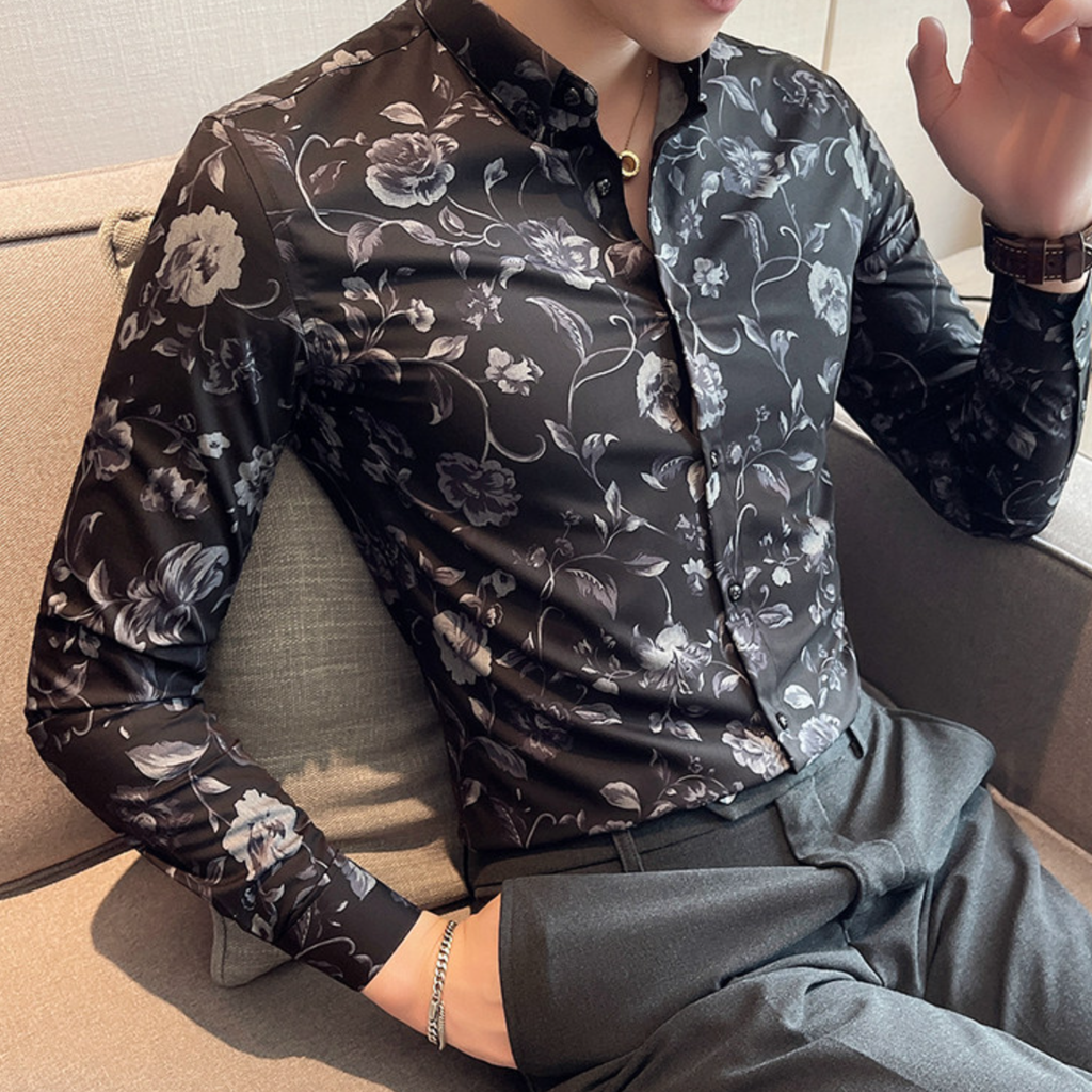 ノーブルフラワーシャツ（2color） M0934