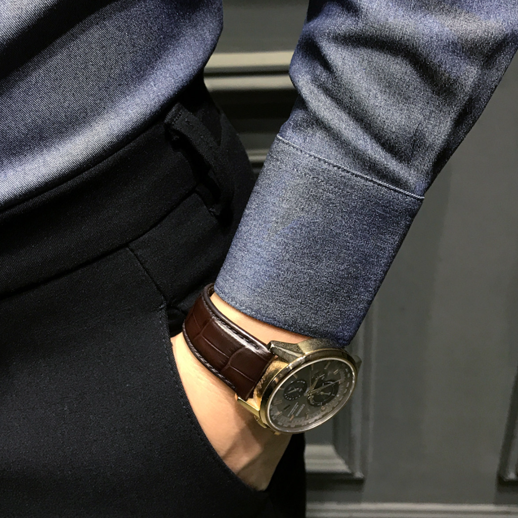 ノーブルパターンドレスシャツ Ｍ0940