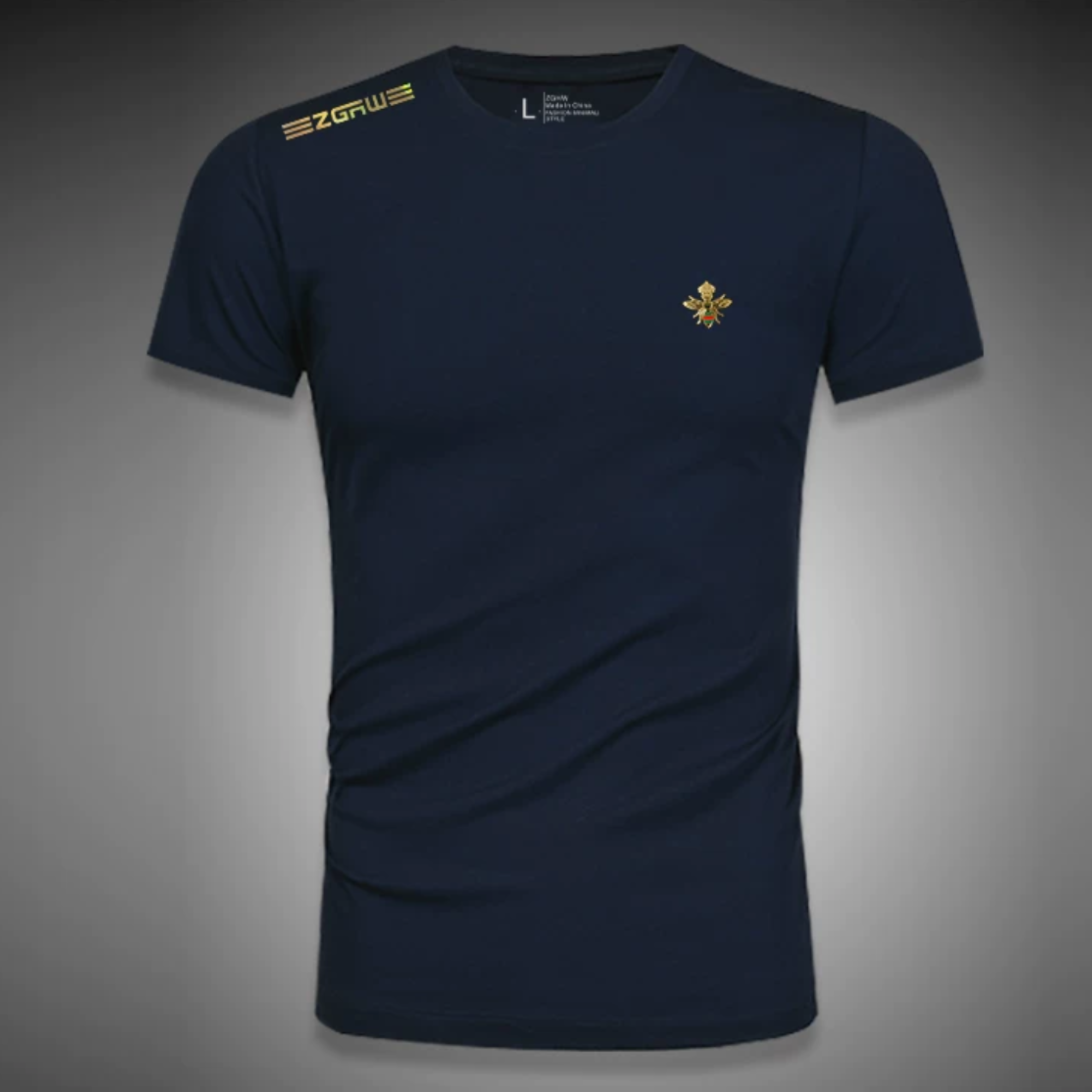 プレミアムビーエンブレムストレッチTシャツ M1068