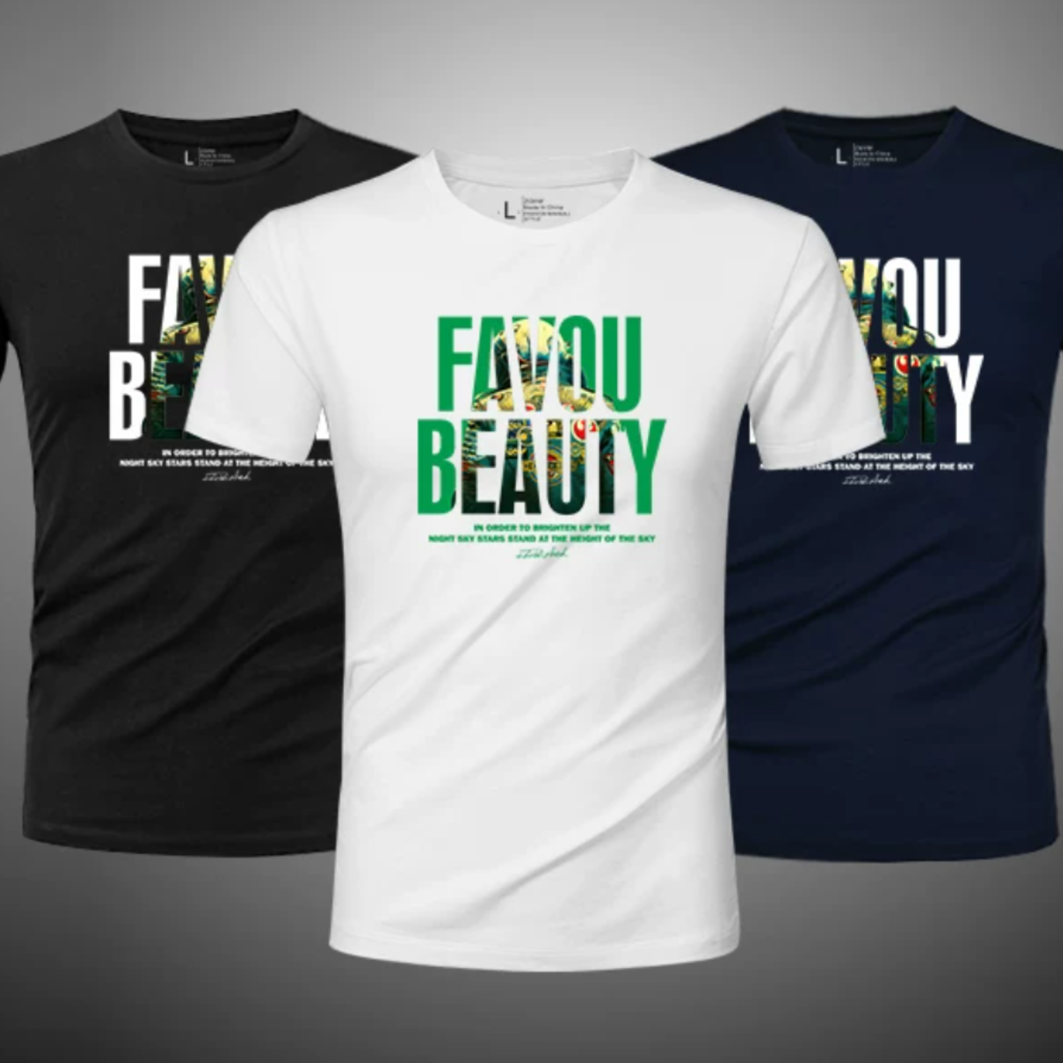 ファッションロゴストレッチTシャツ M1066