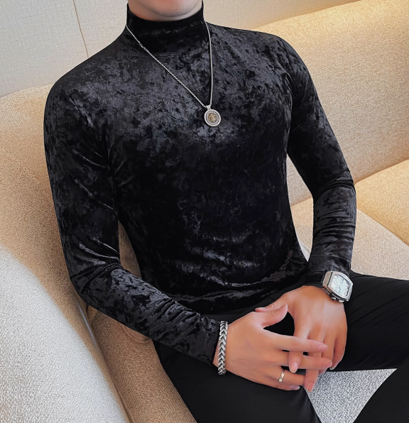 ゴールドベルベットシャツ（3color） M0529