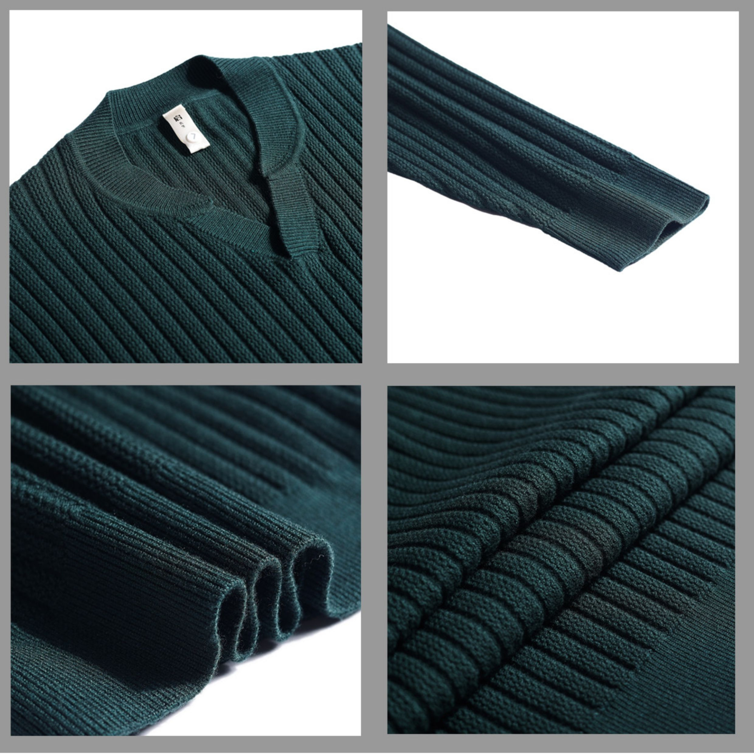 アーバンシックVスリットリブニット（3color） M0876