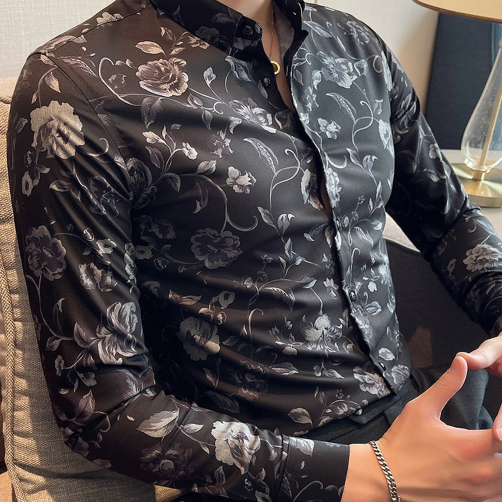 ノーブルフラワーシャツ（2color） M0934