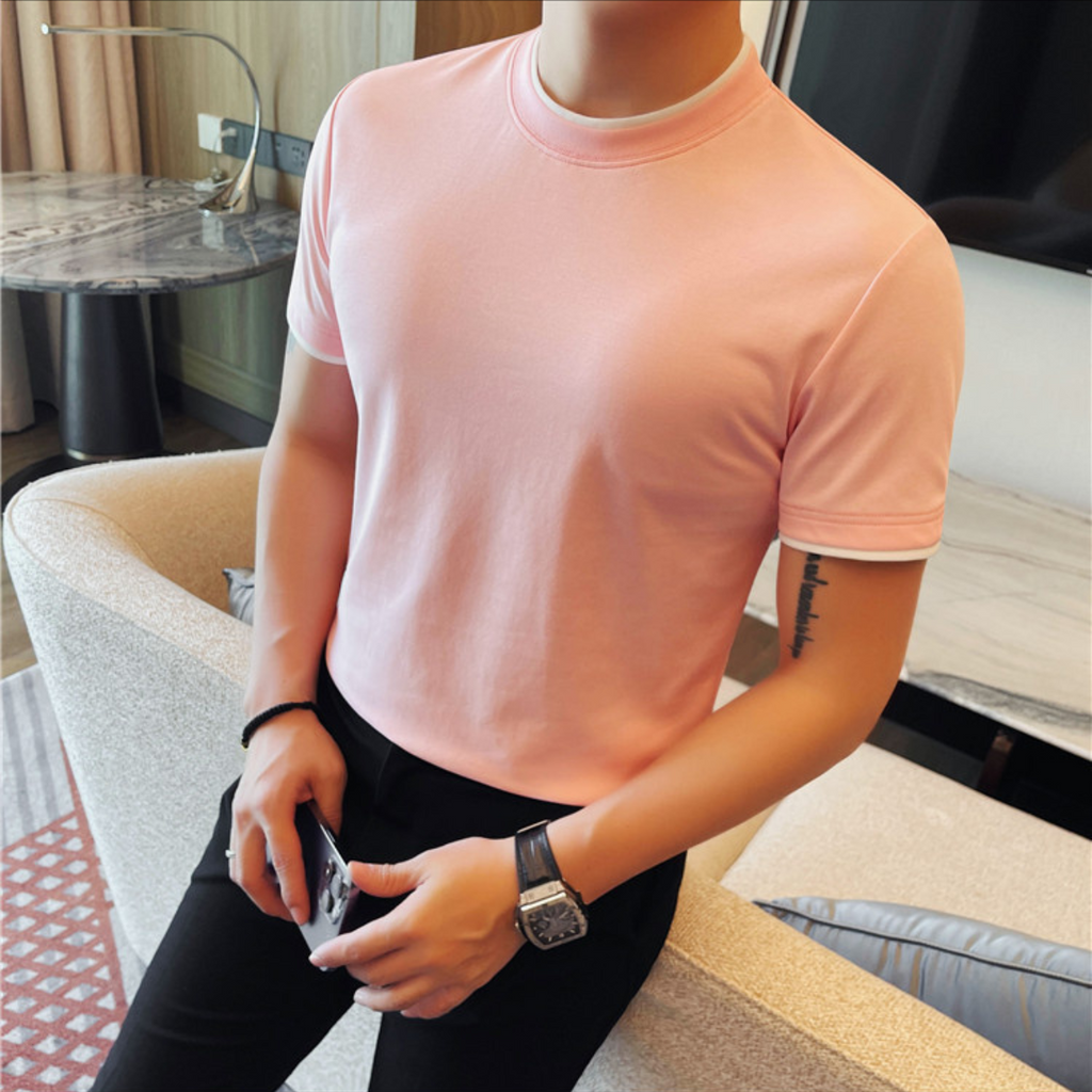フェイクツーピースTシャツ（4color） M0668
