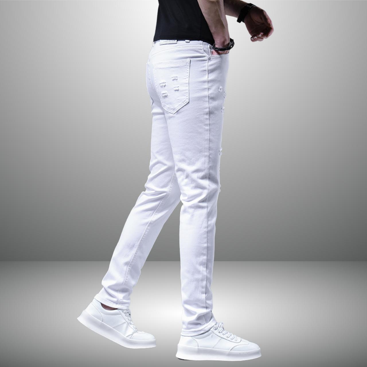 フィットデニムパンツ M0678