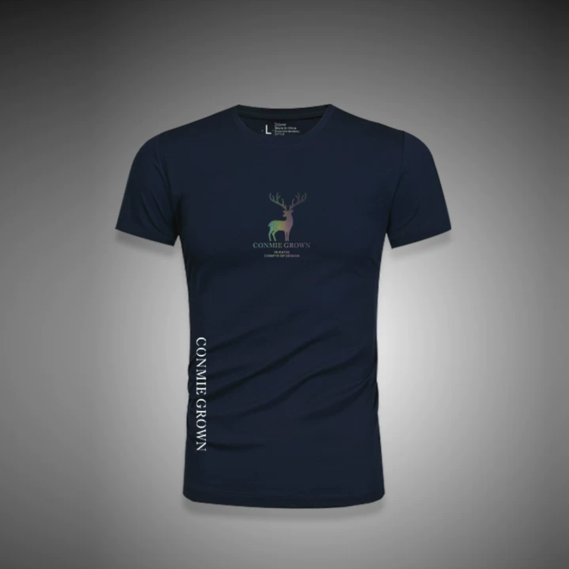 カラースタッグサイドロゴストレッチTシャツ M1064