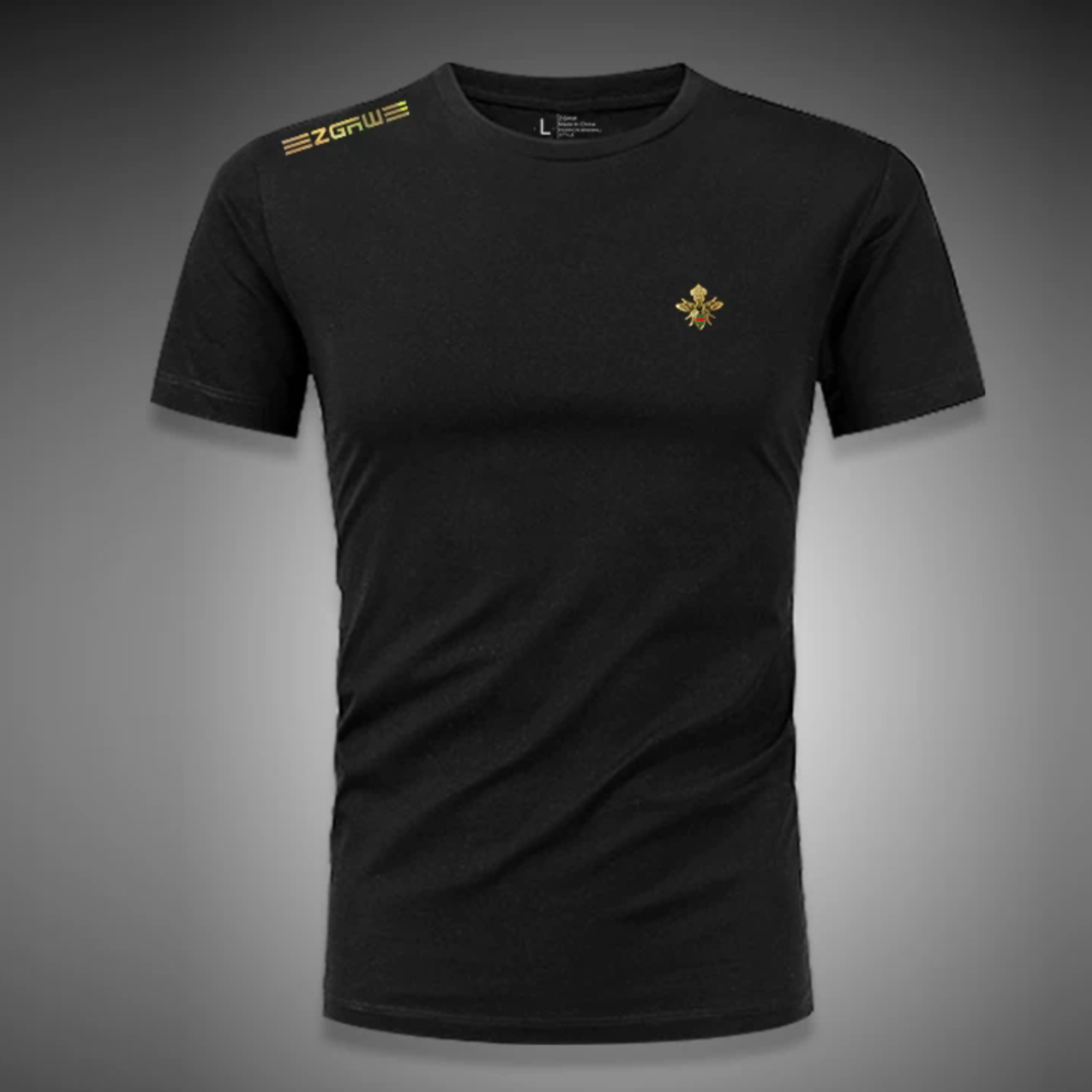 プレミアムビーエンブレムストレッチTシャツ M1068