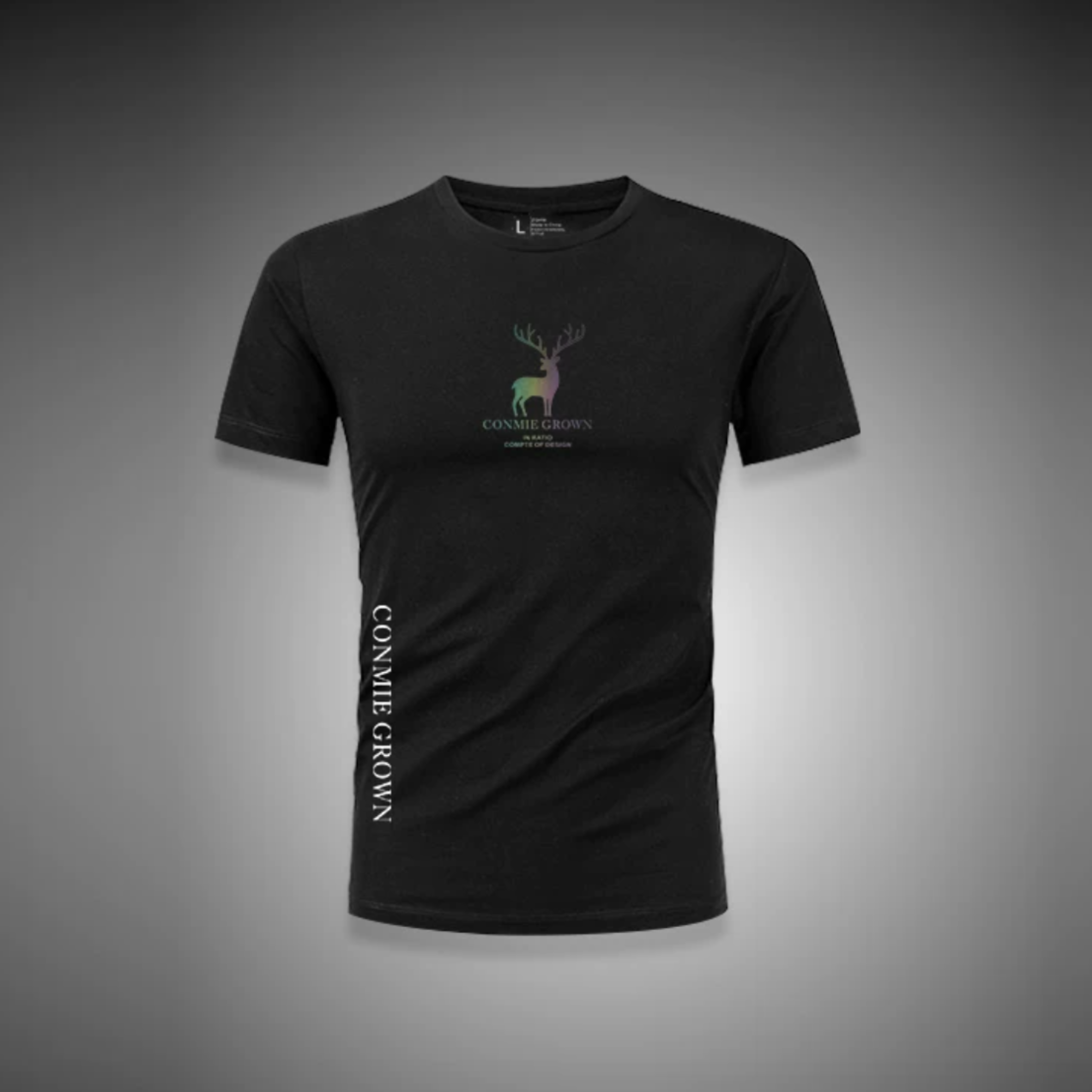 カラースタッグサイドロゴストレッチTシャツ M1064