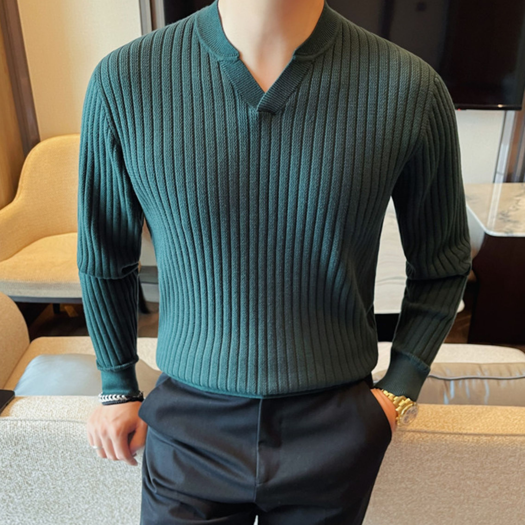 アーバンシックVスリットリブニット（3color） M0876