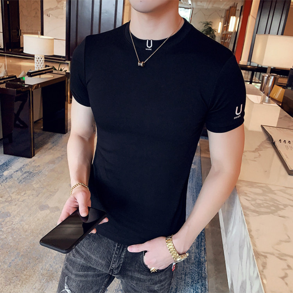 プレミアムフィットストレッチクルーネックTシャツ M1056