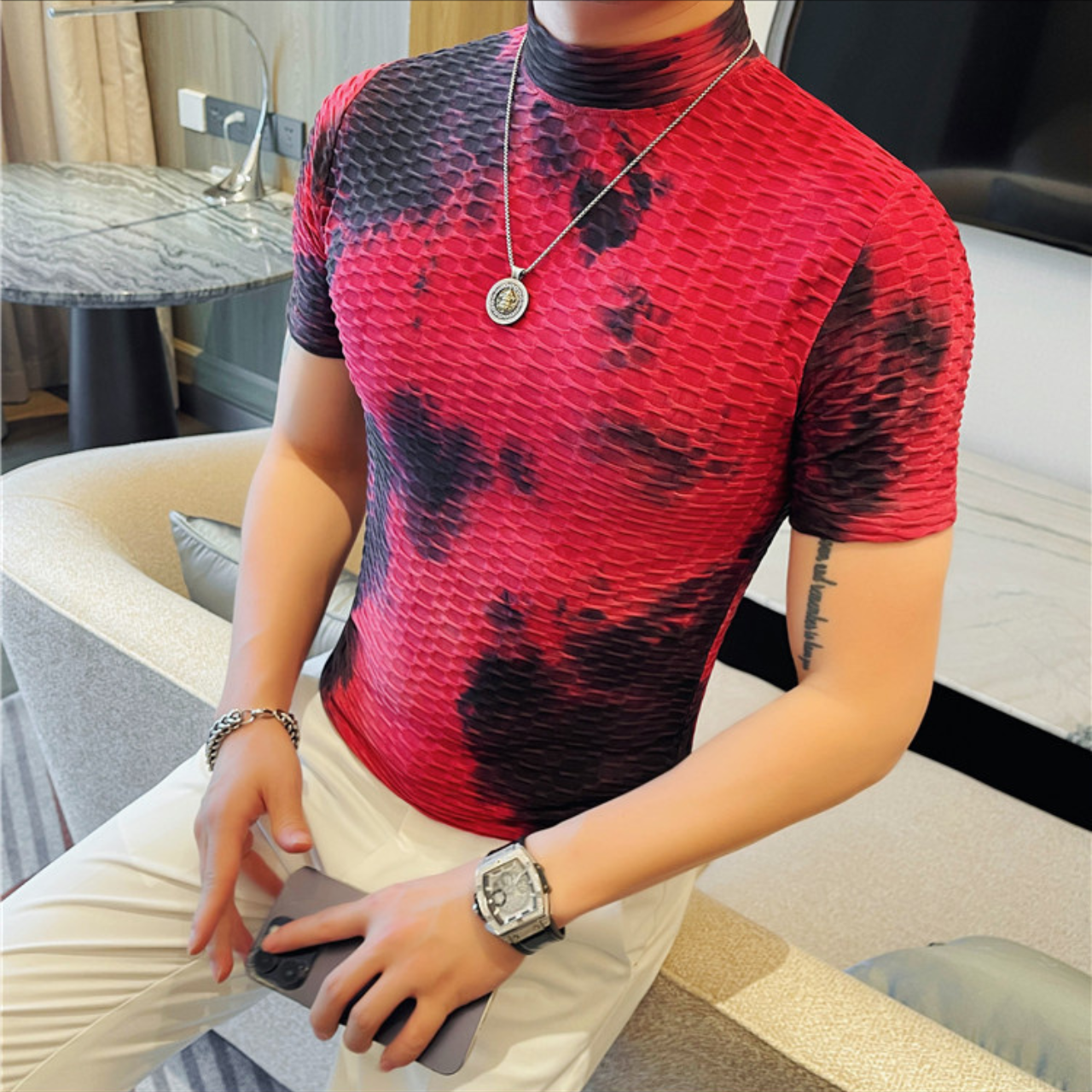 グラデーションTシャツ M0665