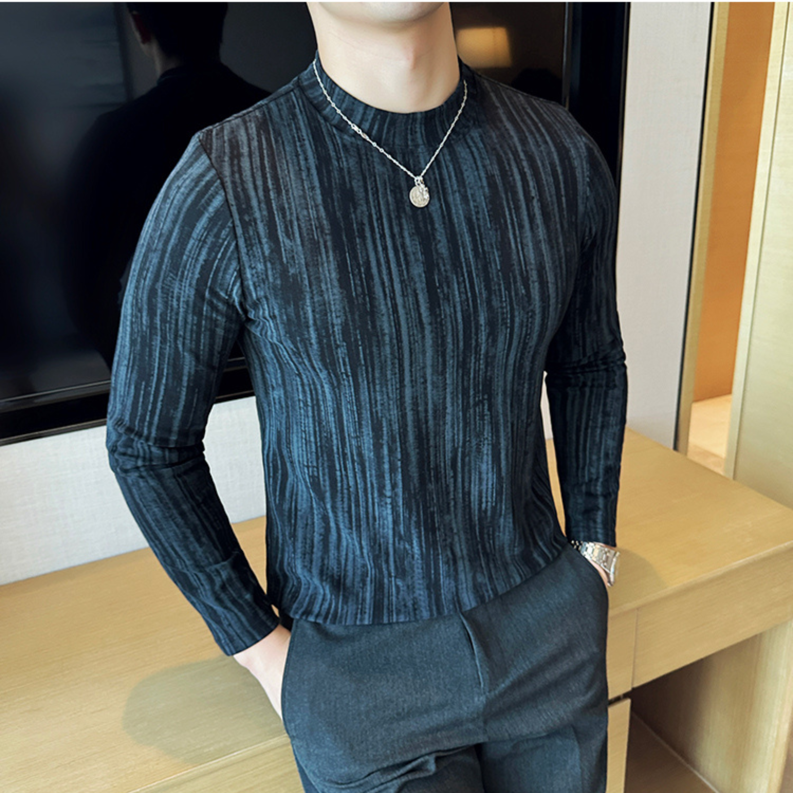 スマートフィットストレッチシャツ(3color） M0845