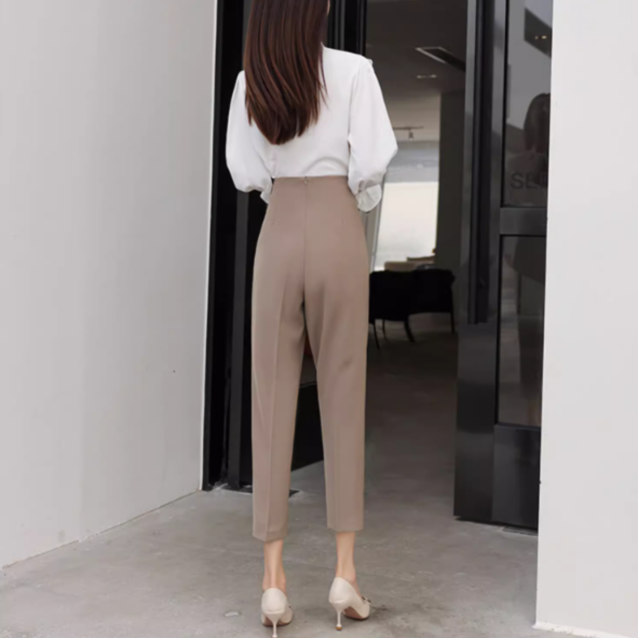 カジュアルスリムパンツ A0839