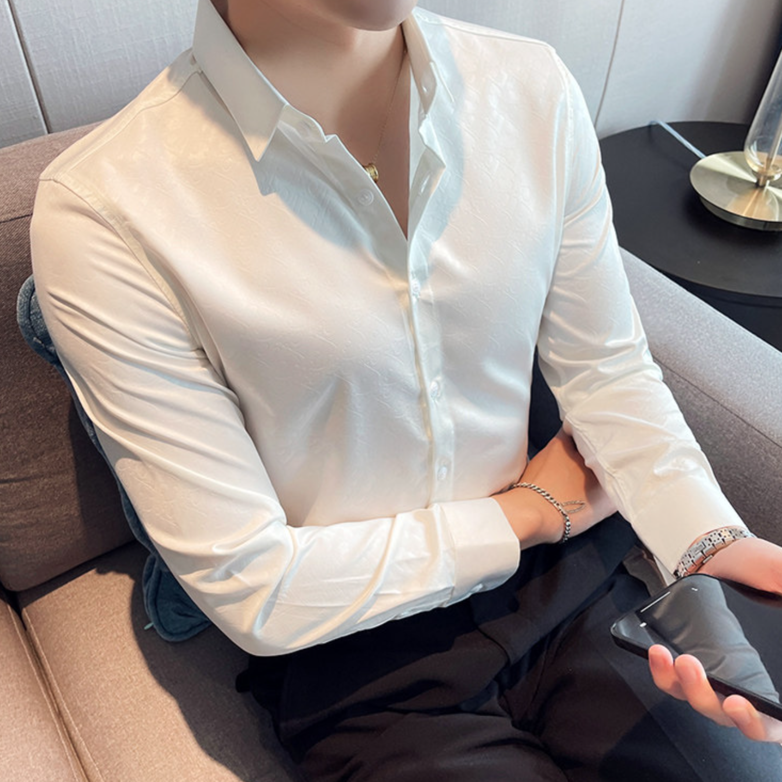 モードラインドレスシャツ（2color） M0936
