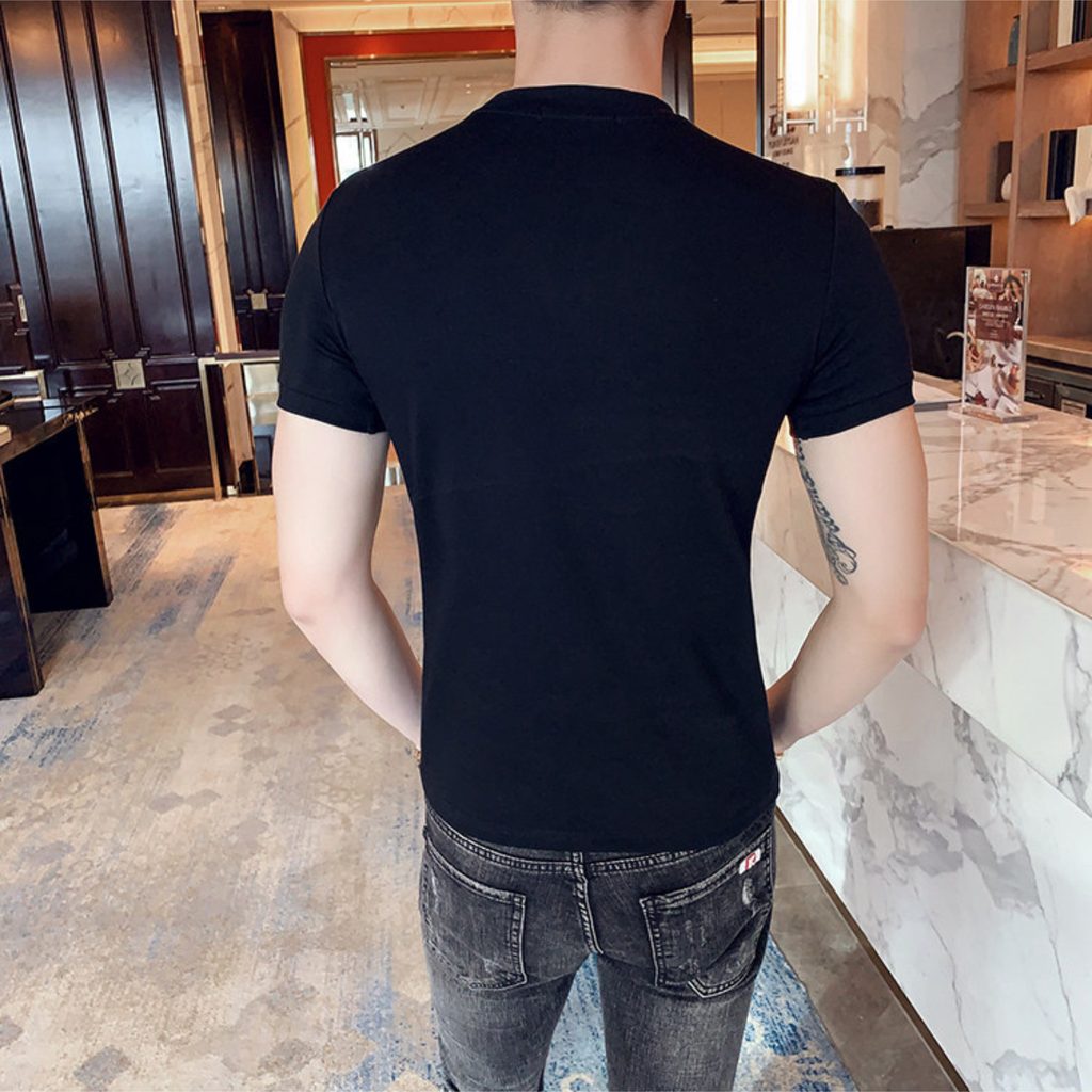 プレミアムフィットストレッチクルーネックTシャツ M1056