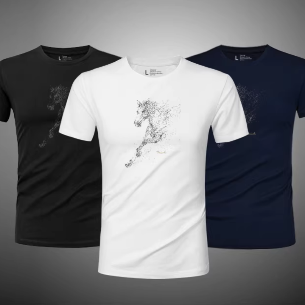 ラグジュアリーホースTシャツ（3color） M0985