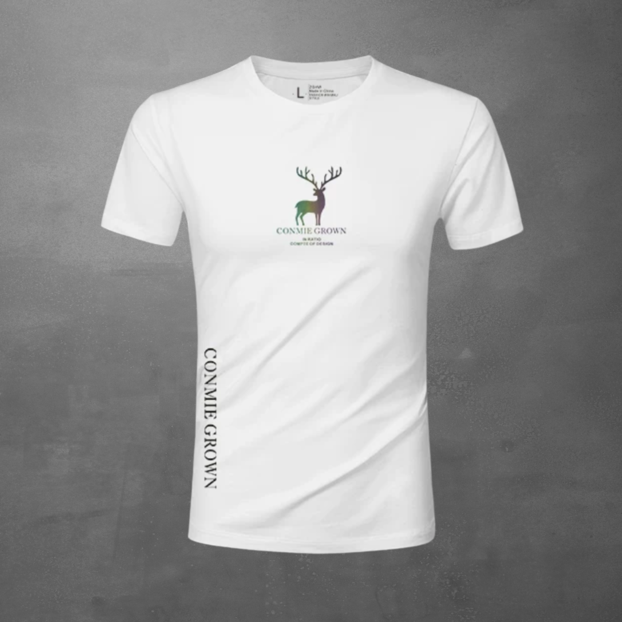 カラースタッグサイドロゴストレッチTシャツ M1064