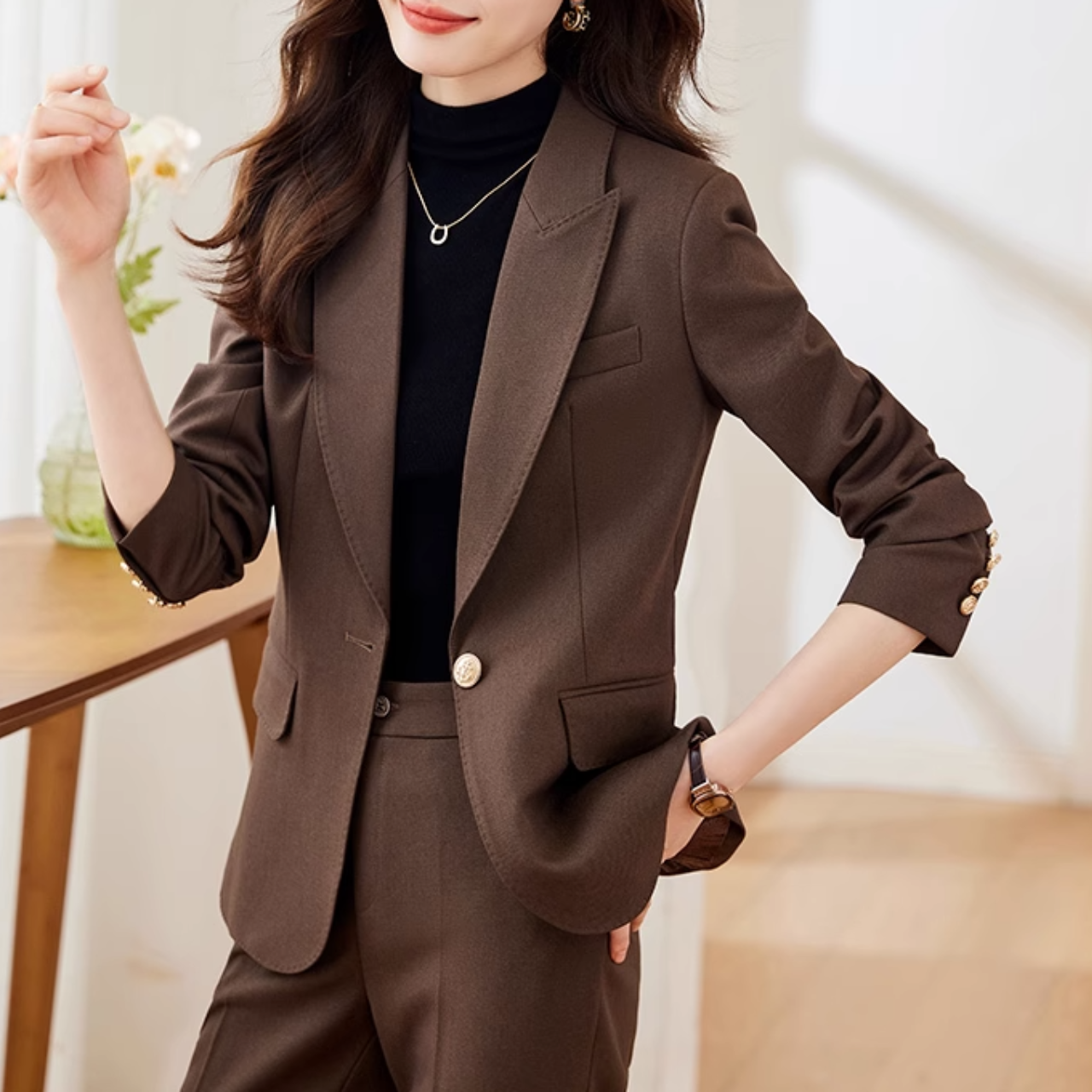 フォーマルスーツセット ジャケットandパンツ2点セット（3color） A0637