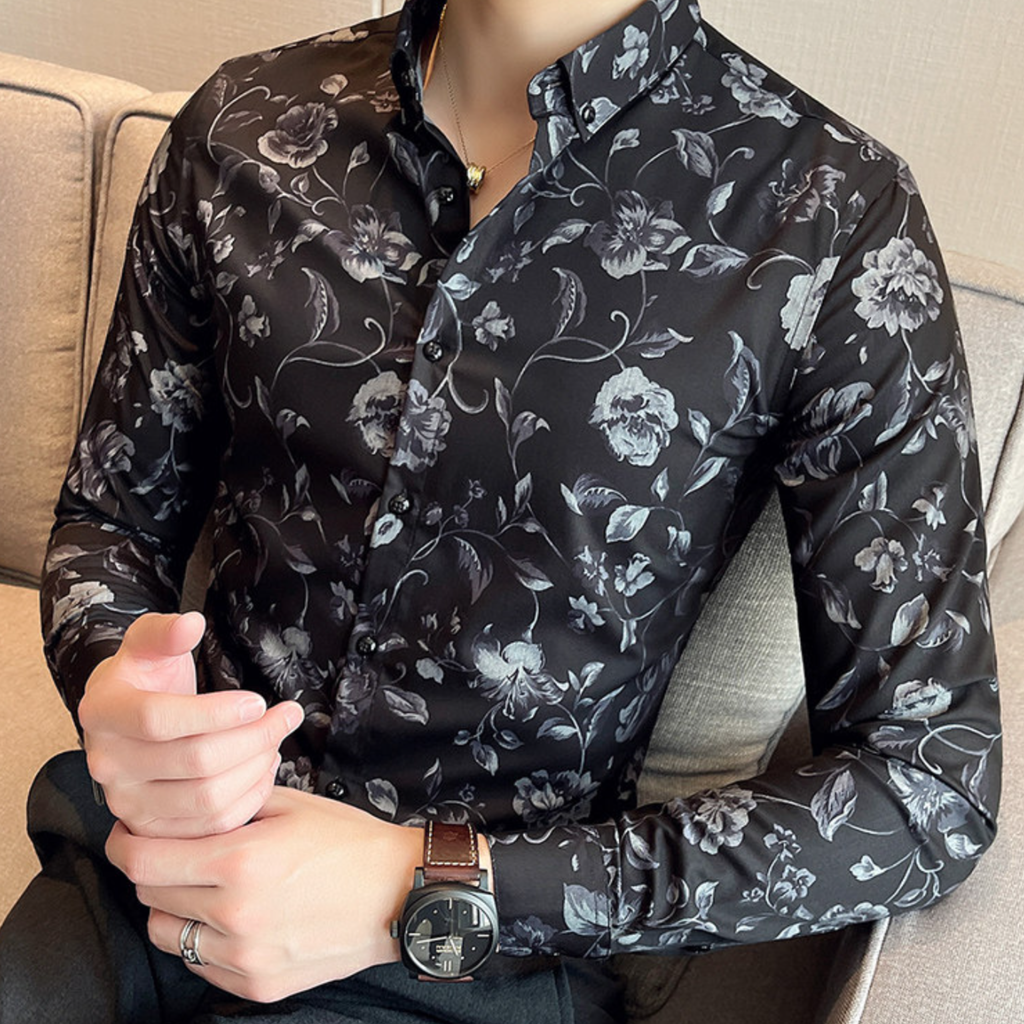 ノーブルフラワーシャツ（2color） M0934