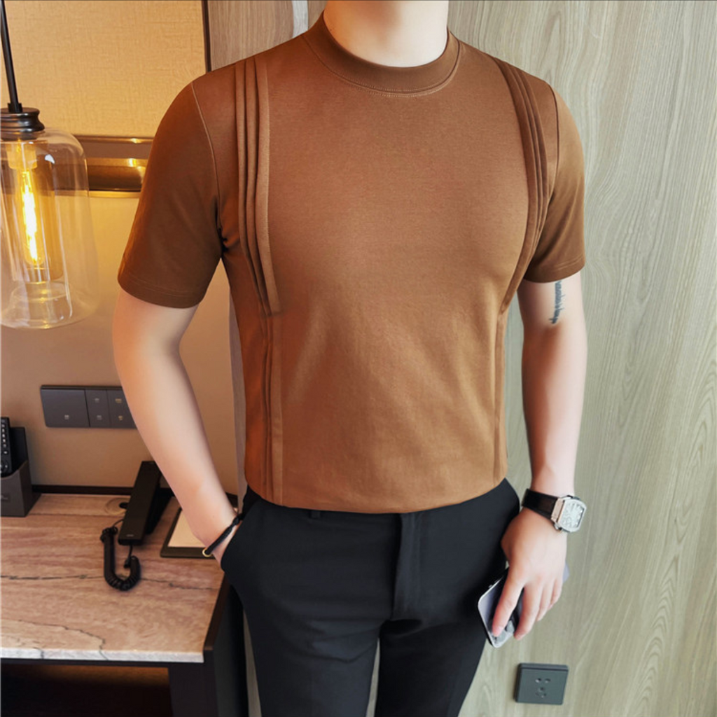 ストライプラウンドネックTシャツ（3color） M0667