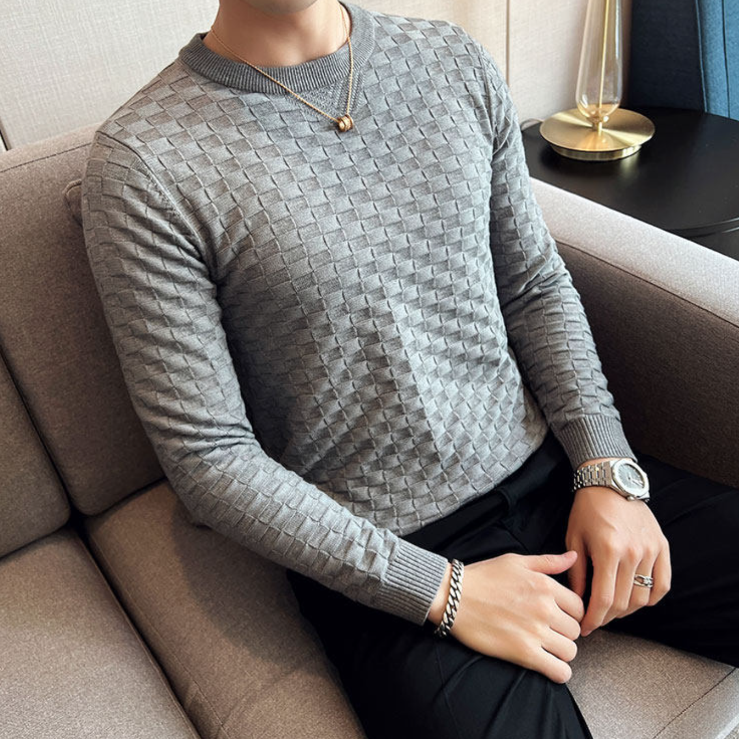 シックエンボスニット（4color） M0942