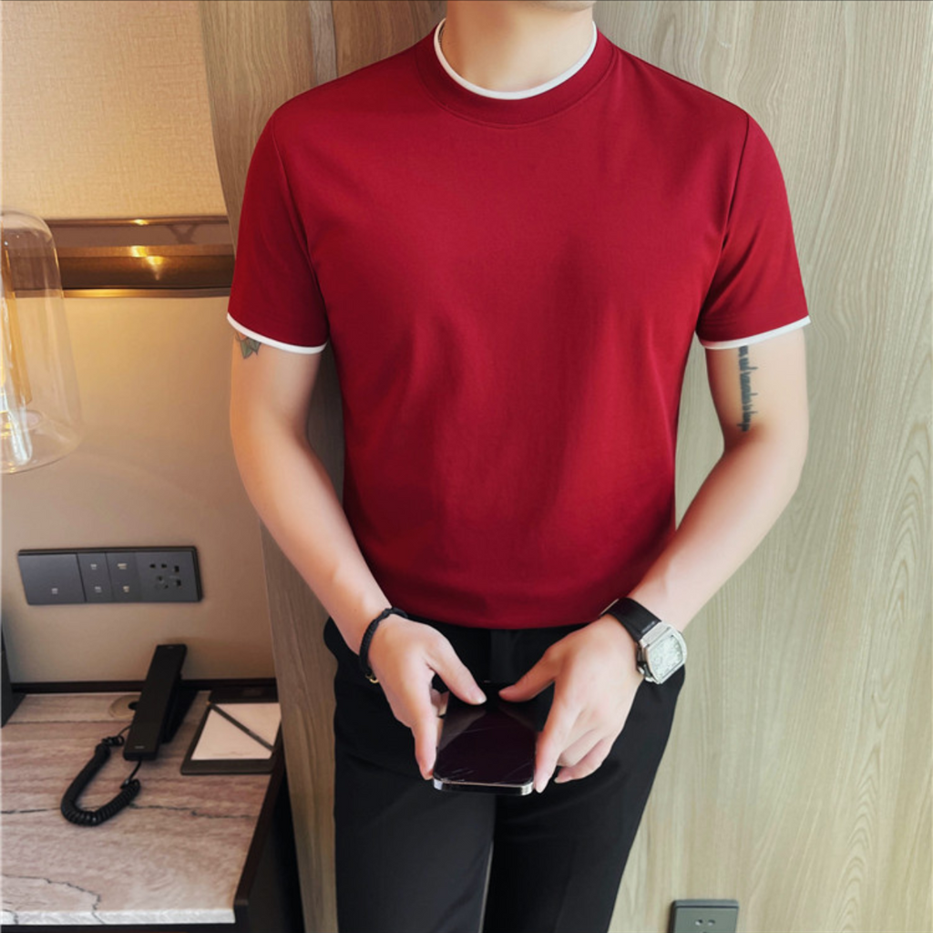 フェイクツーピースTシャツ（4color） M0668