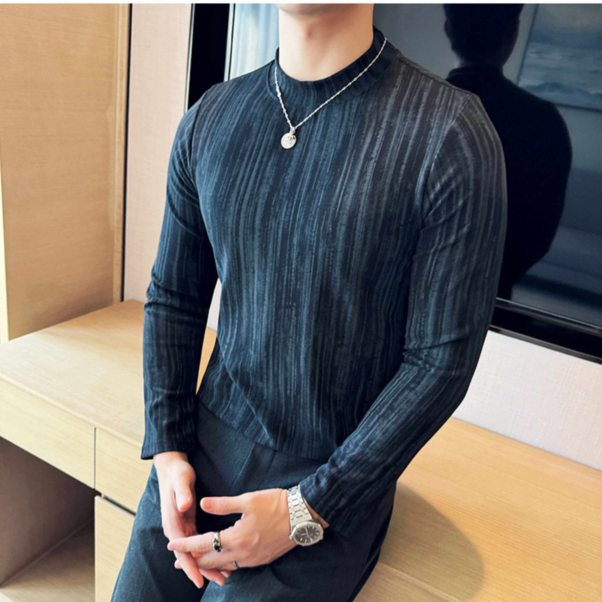 スマートフィットストレッチシャツ(3color） M0845