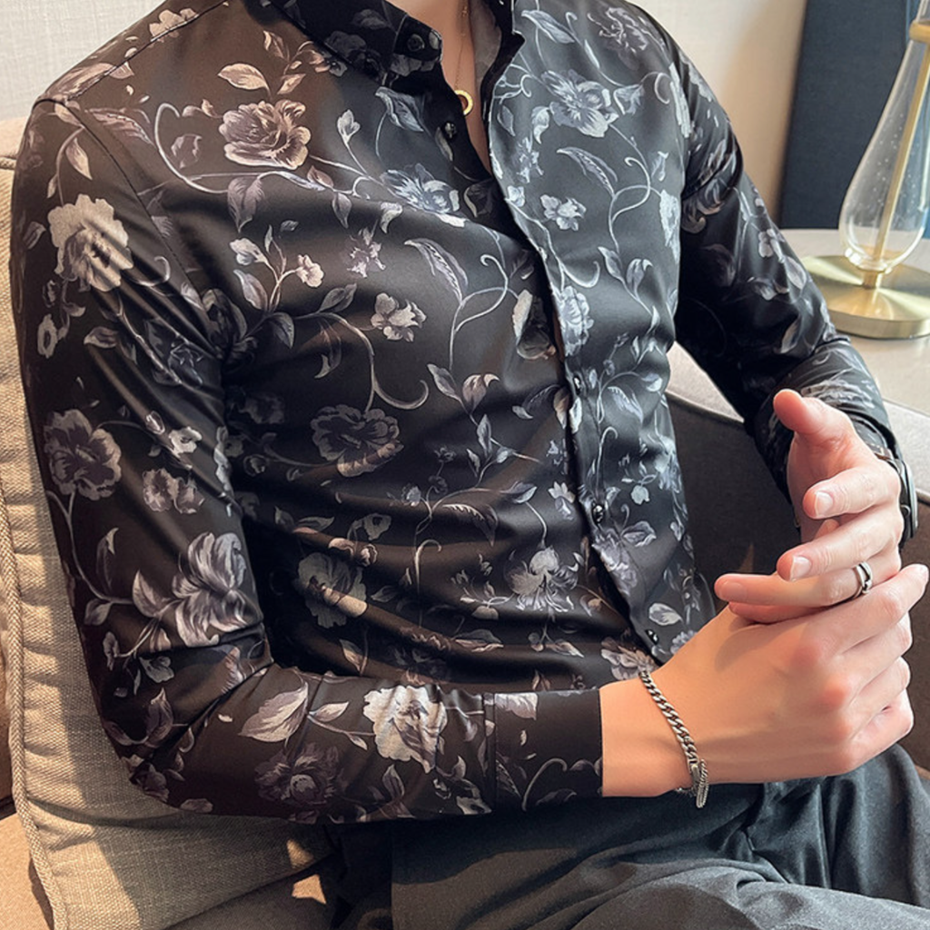 ノーブルフラワーシャツ（2color） M0934