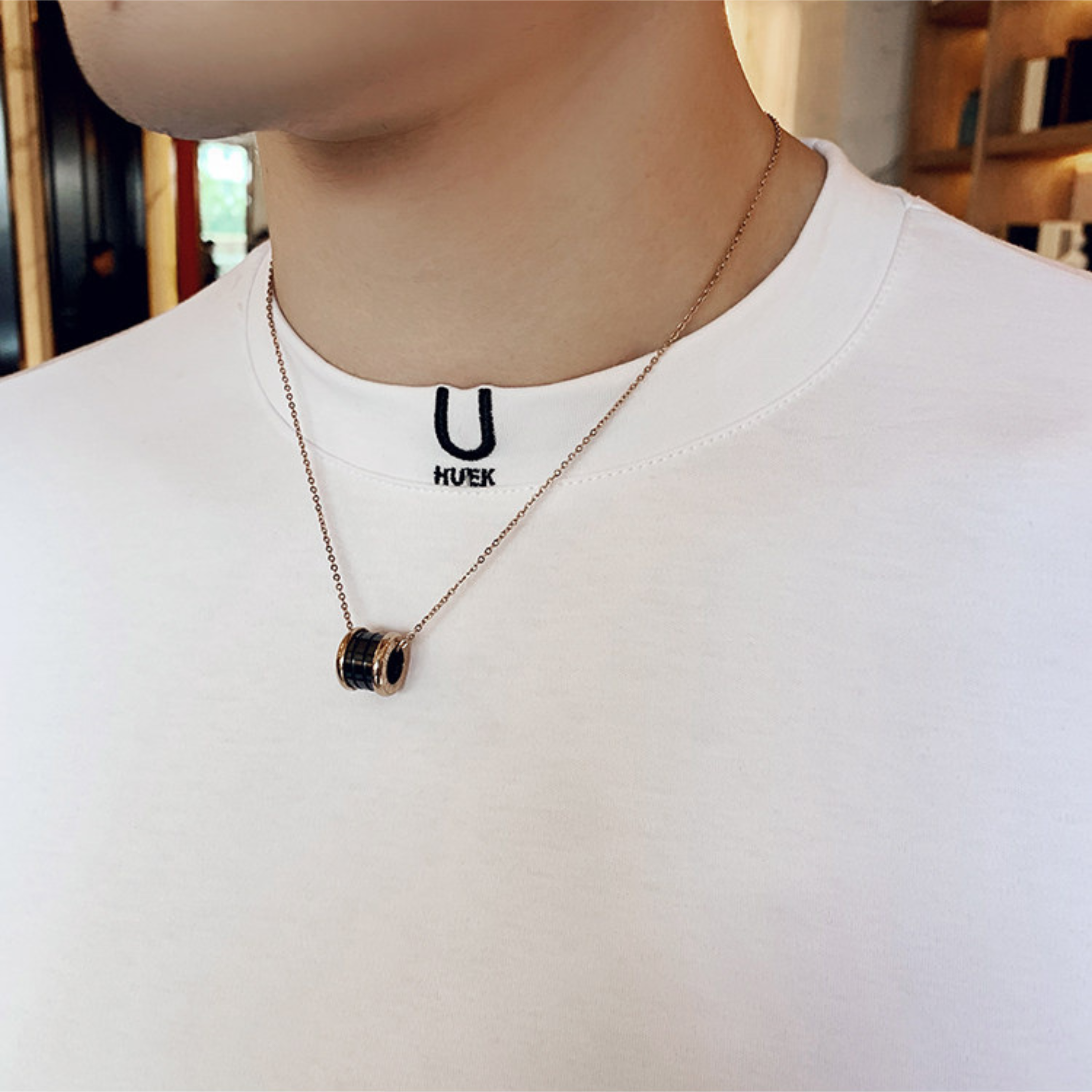 プレミアムフィットストレッチクルーネックTシャツ M1056