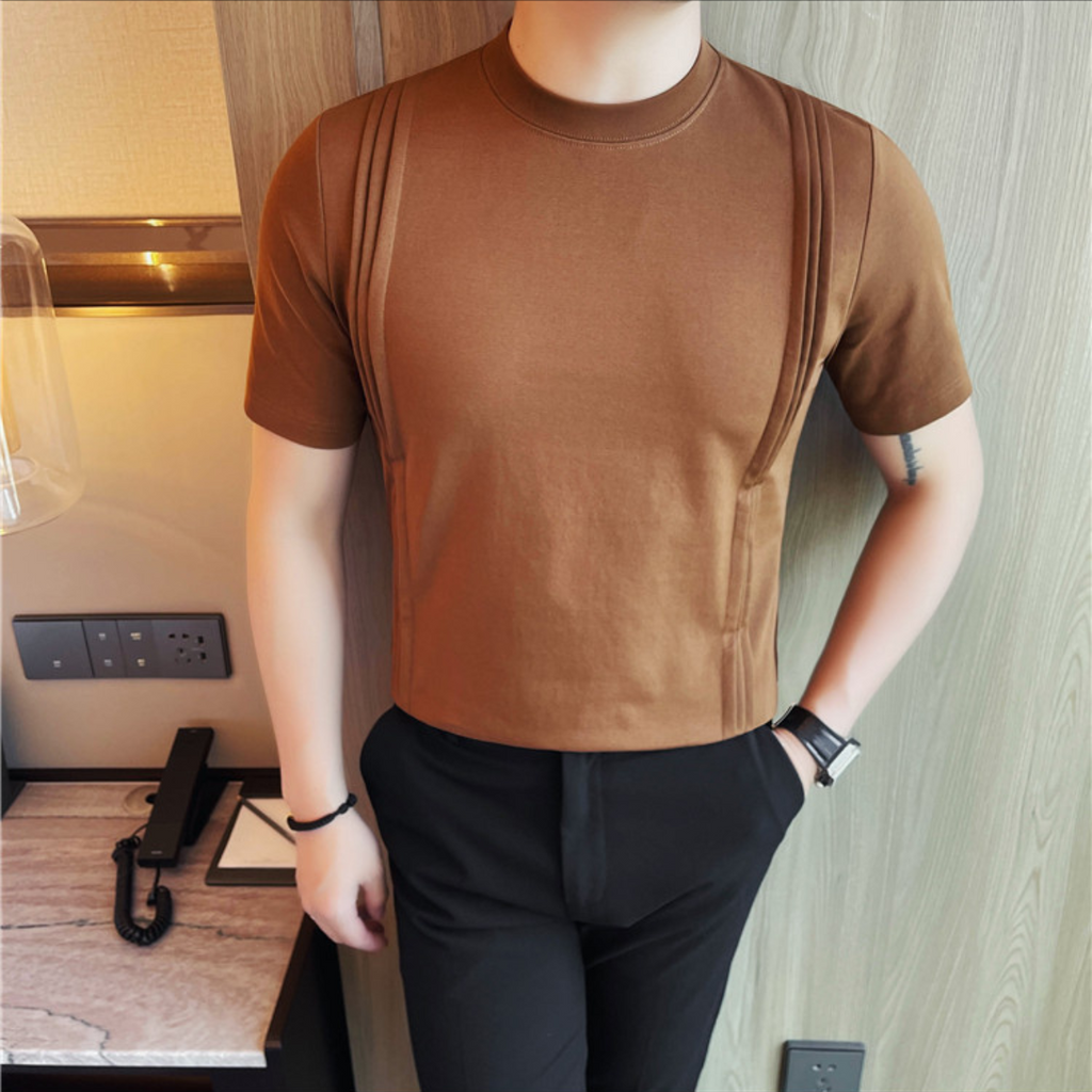 ストライプラウンドネックTシャツ（3color） M0667