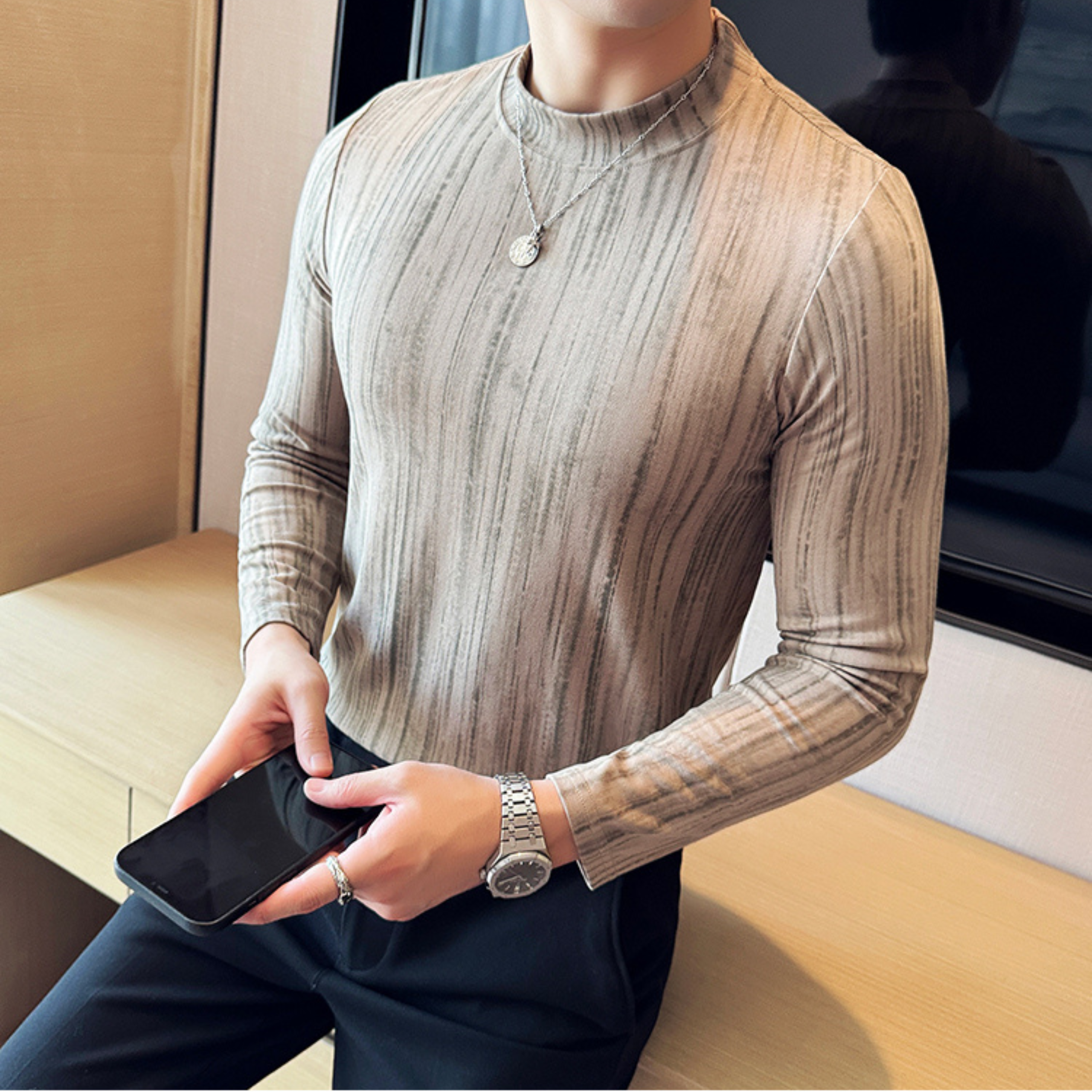 スマートフィットストレッチシャツ(3color） M0845