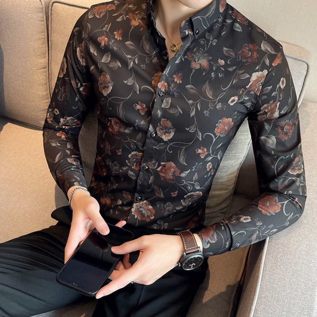 ノーブルフラワーシャツ（2color） M0934