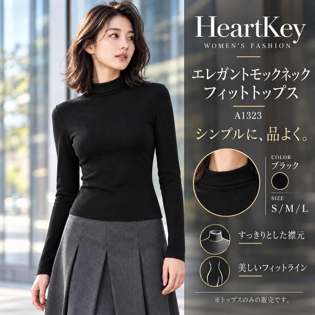 HeartKey A1323 ブラック 広告画像