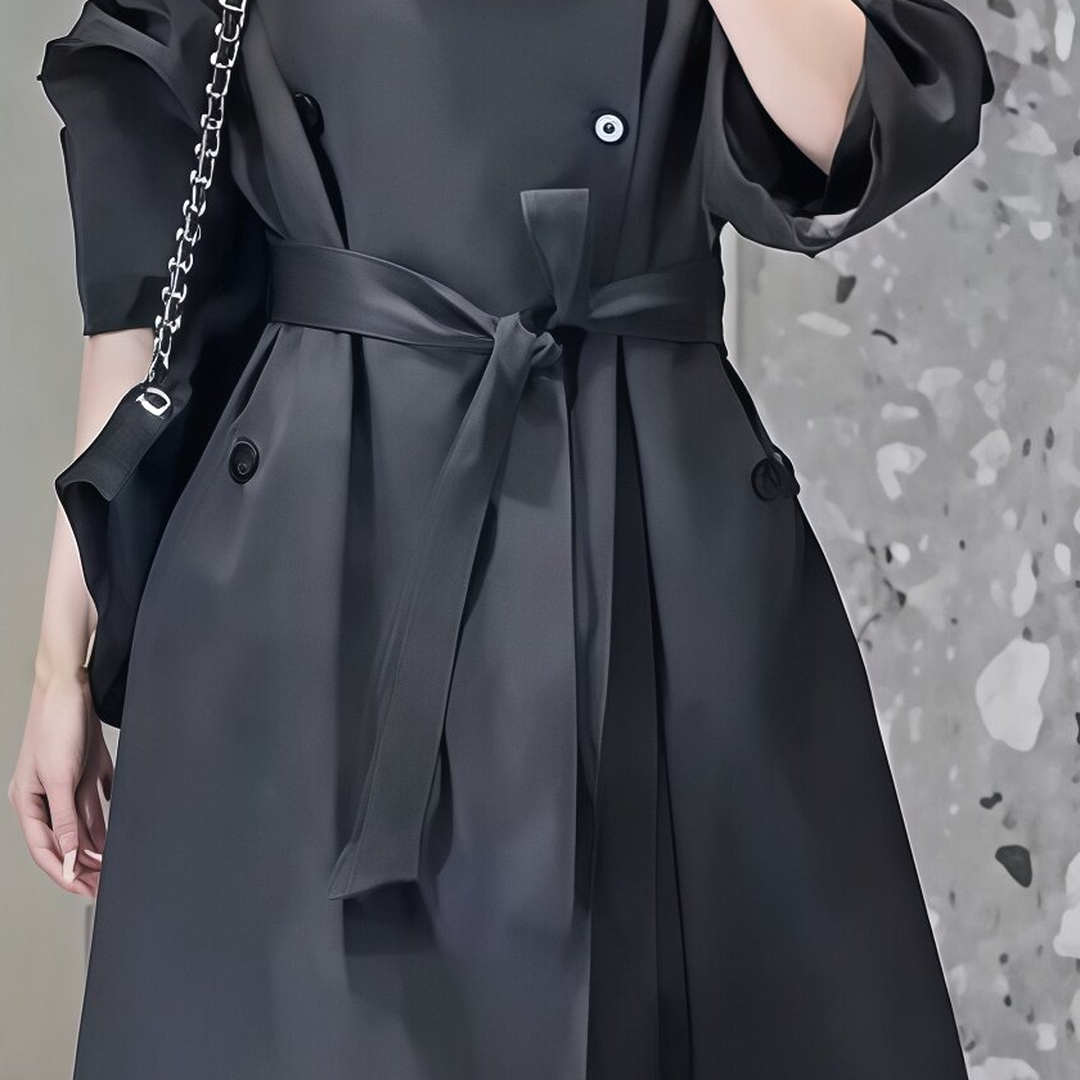 A1401 グレー ベルト・ボタン