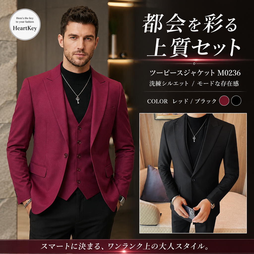 ツーピースジャケット M0236