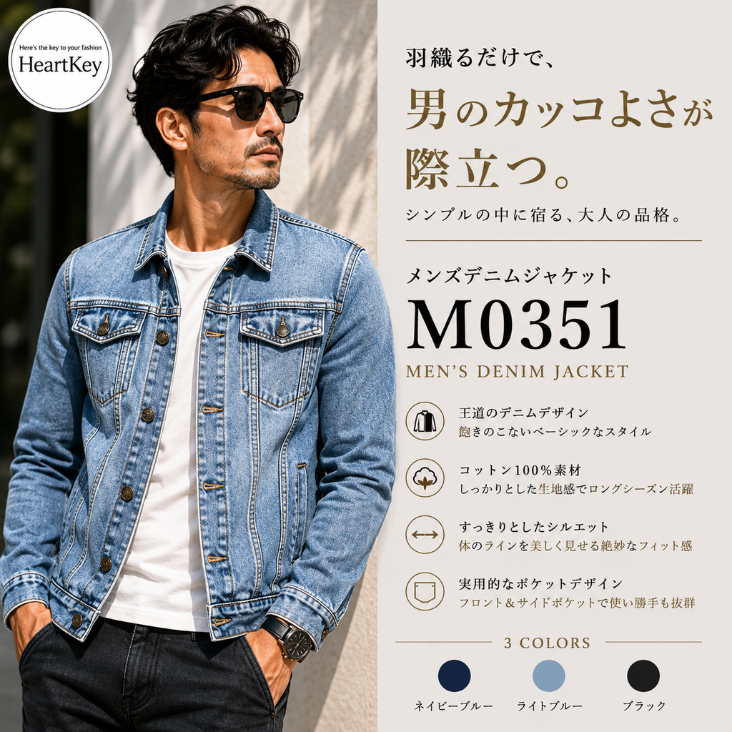 メンズデニムジャケット M0351